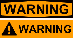 WARNING Signal Word Headers