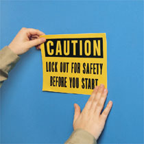 Typical Self Adhesive Vinyl Safety Labels
